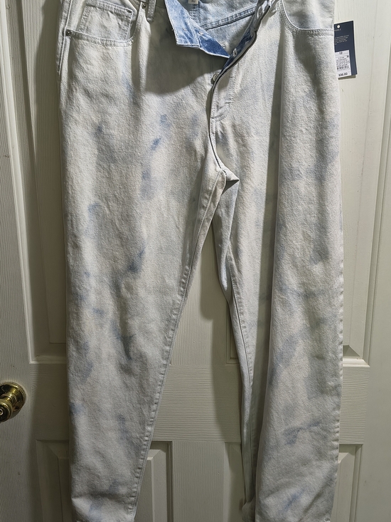 Universal Thread Denim - Universal Thread Light Blue and White Tie-Dye Jeans